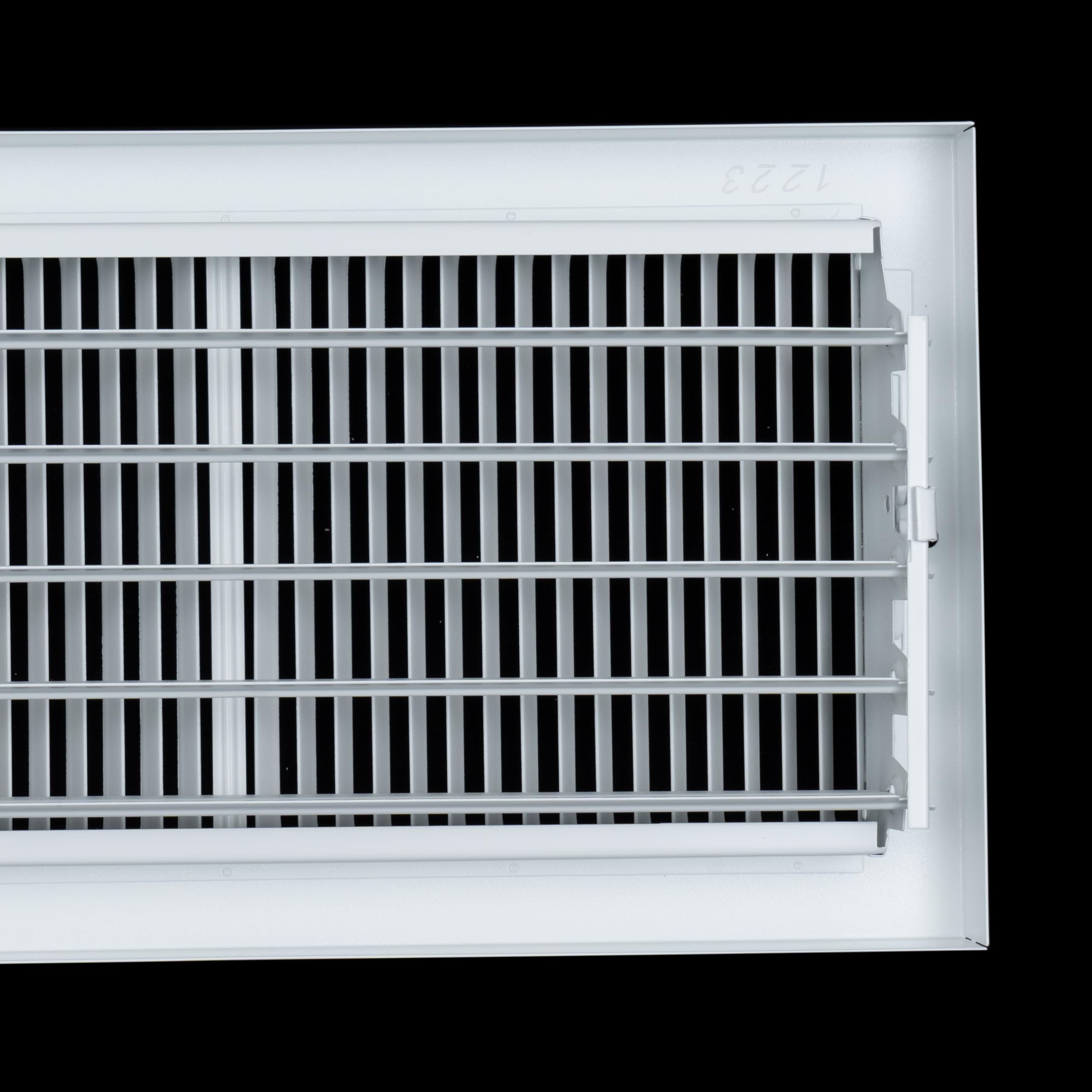 Fits 12x6 Duct Opening | Steel Baseboard Air Supply Grille with
